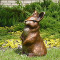 lovely rabbit sculpture bronze garden statues